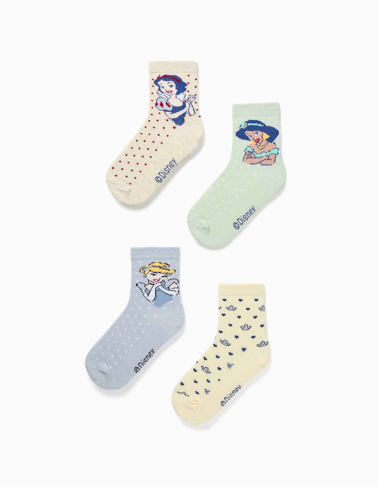Lot De 4 Paires De Chaussettes Avec Les Princesses Disney Multicolore 15$