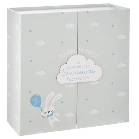 Atmosphera - Coffret Cadeau Naissance 9 Tiroirs - Royaume Des Souvenirs Bleu