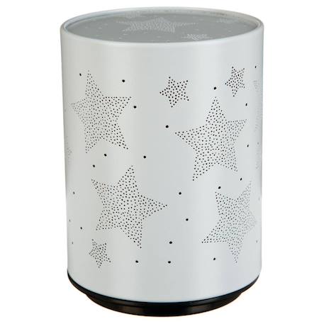 Veilleuse à pile push h.13cm métal Blanc calèche+Blanc coeur+Blanc étoile+Blanc nuage+Gris étoiles+Gris nuage+Rose calèche+Rose coeur 25 - vertbaudet enfant 