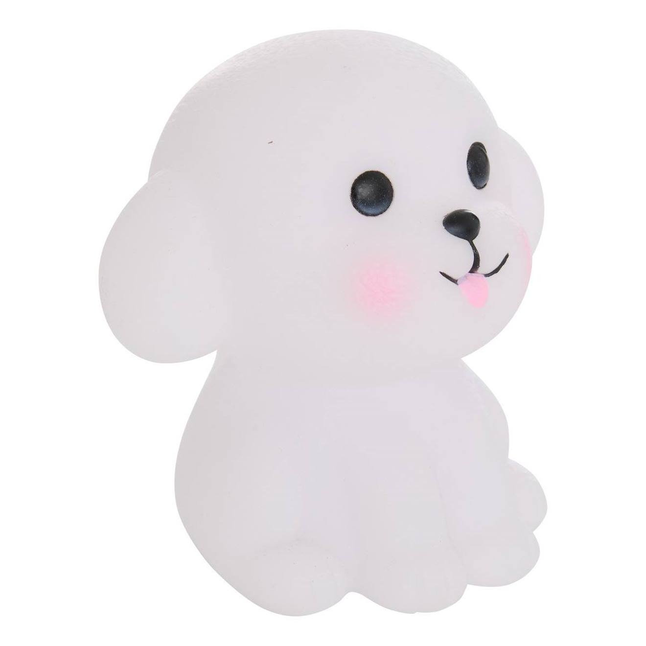 Veilleuse Chien Enfant Softy Blanc 9,5x8x9,9 Cm Beige