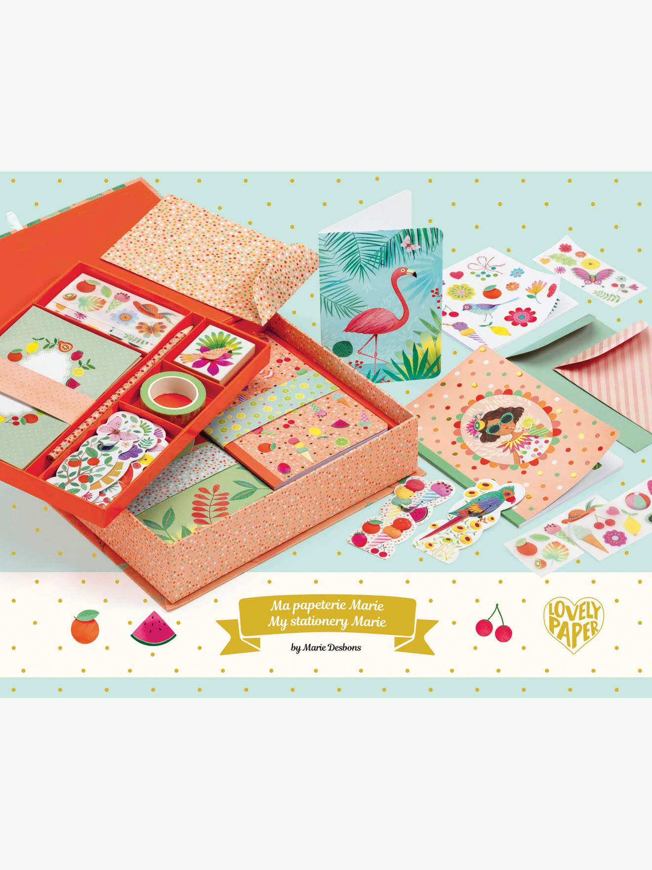 Djeco Coffret papeterie Marie orange