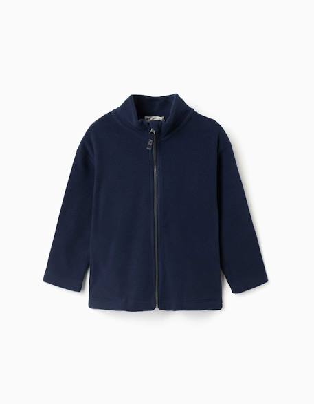 Garçon-Manteau-Veste-Veste en polaire à col montant