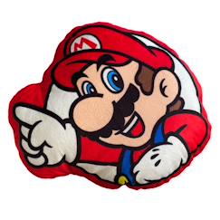 -Coussin forme imprimé 100% polyester, super mario level up