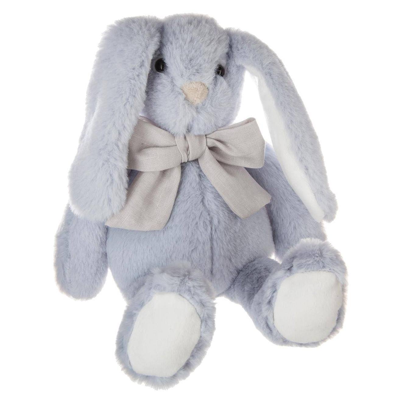 Peluche Lapin Avec Noeud - Kay Bleu