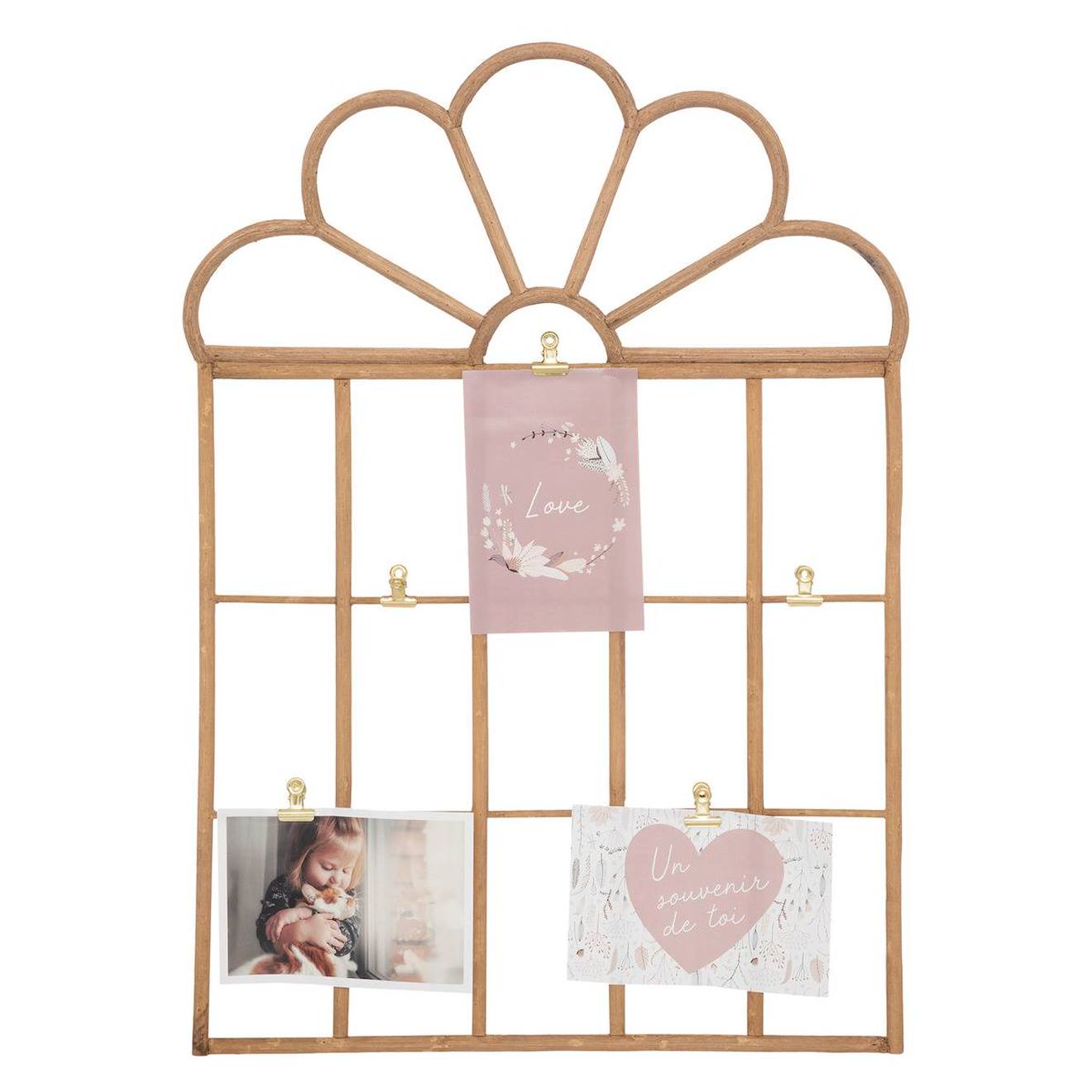 Porte-photos En Rotin - Colette Beige