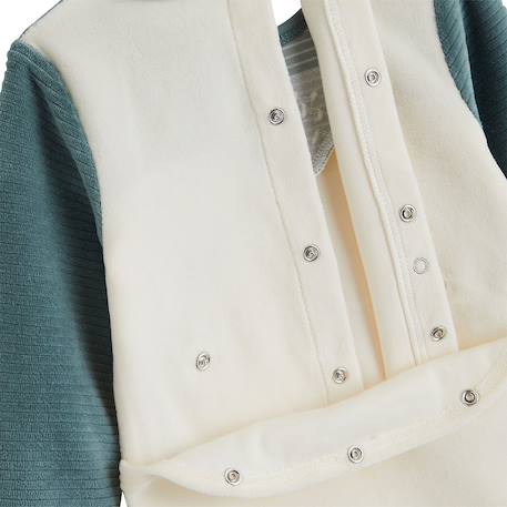 Lot de 2 pyjamas bébé en velours ginkgo Vert 4 - vertbaudet enfant 