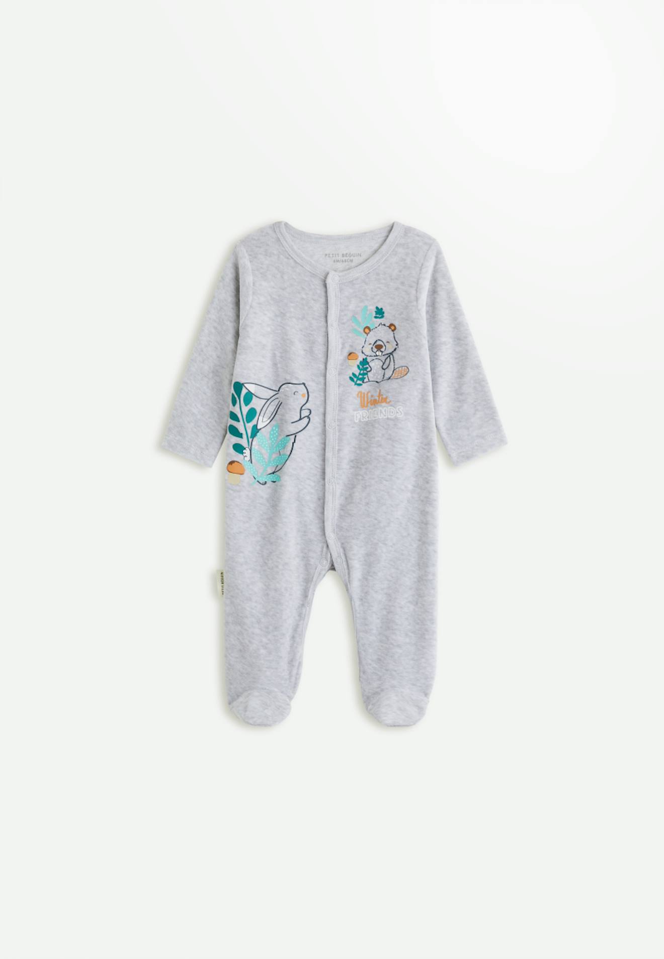 Pyjama Bb En Velours Ebana Gris 15$