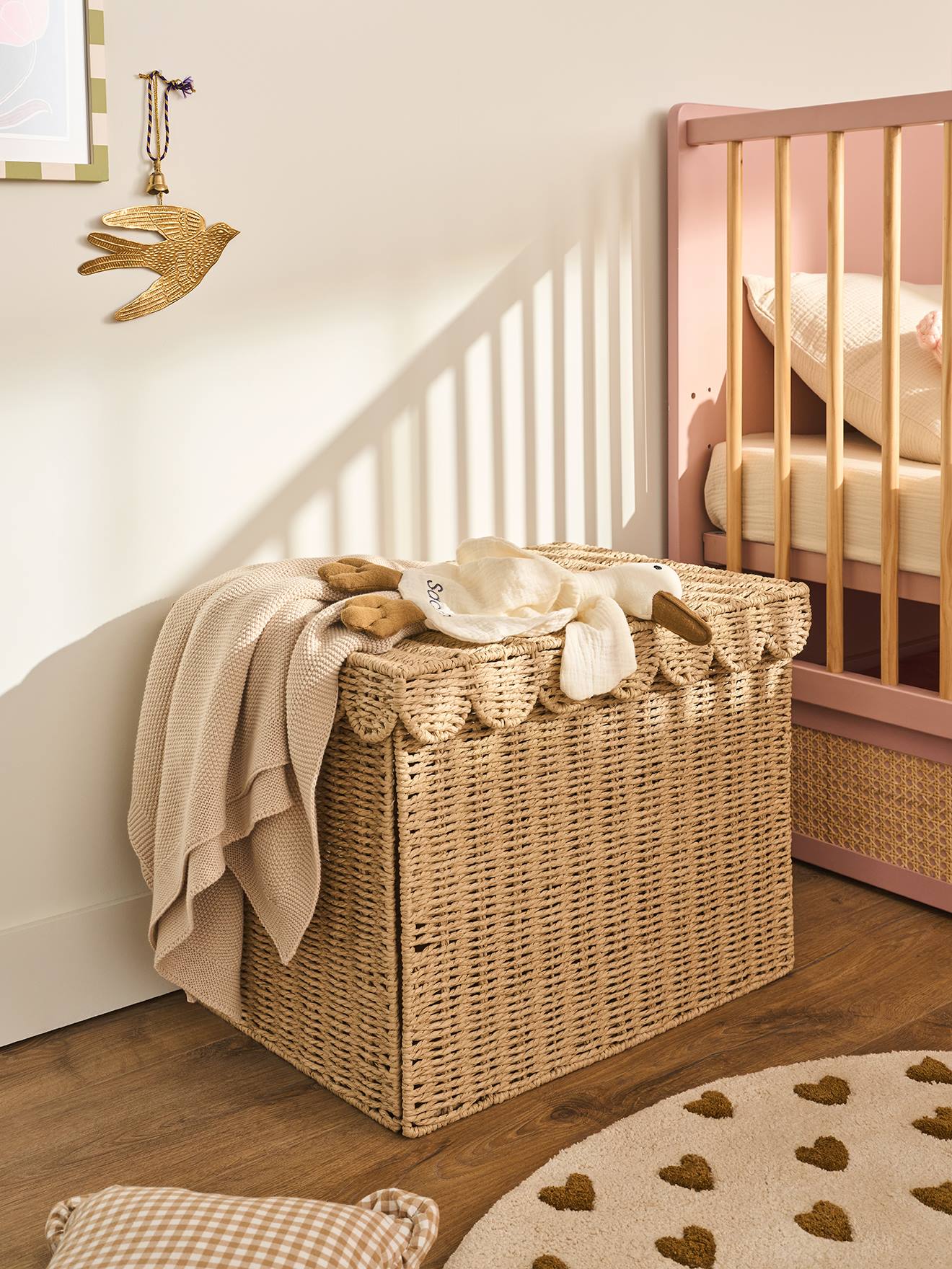 Panier de rangement XL malle en corde de papier FESTON ficelle