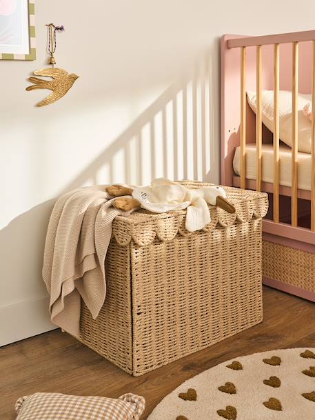 Vertbaudet - Panier de rangement XL malle en corde de papier FESTON ficelle