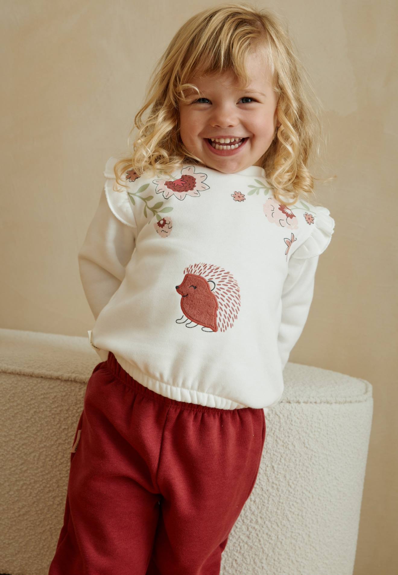Ensemble Bb Sweat Et Pantalon En Molleton Harmony Rose 32$