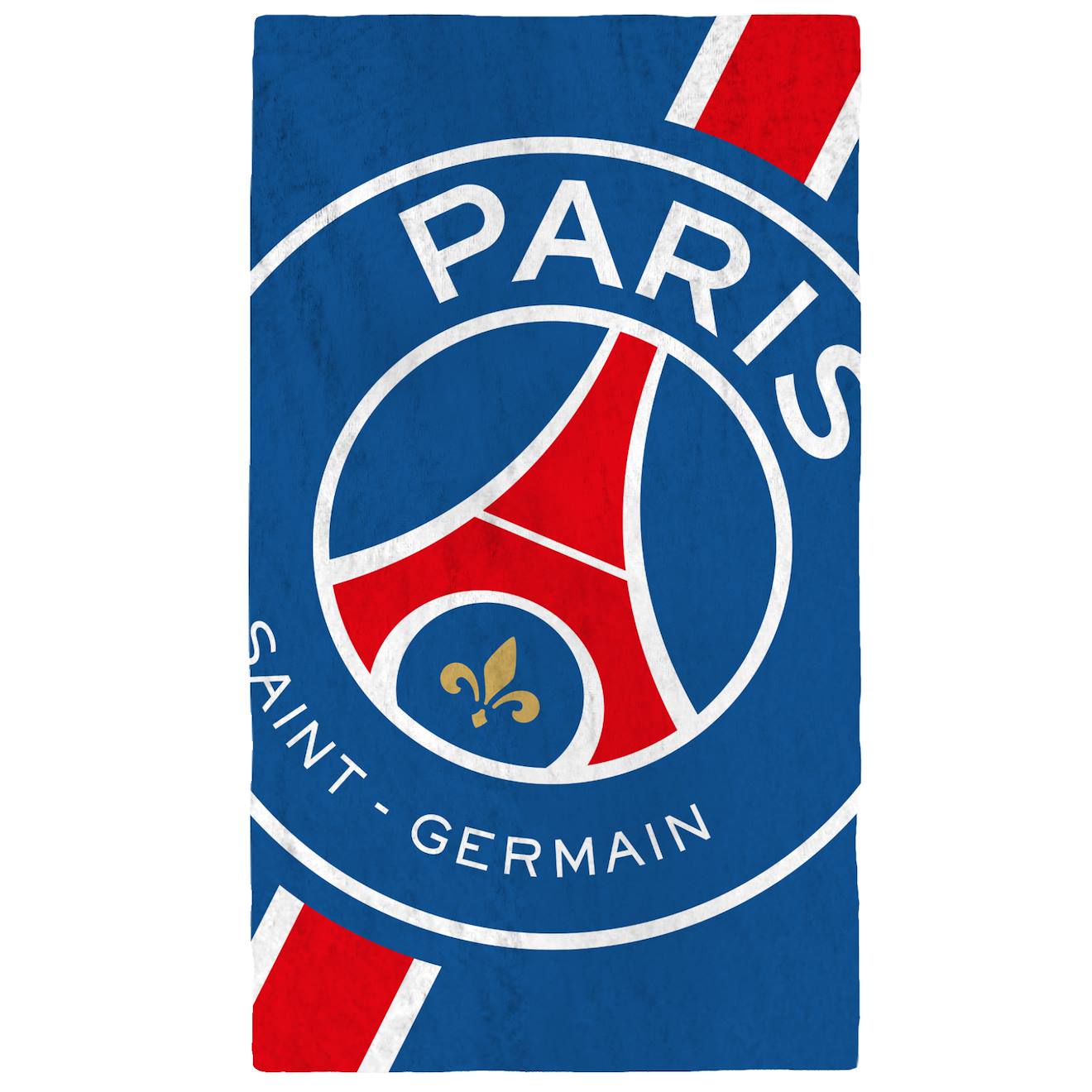 Serviette De Bain Et De Plage Imprimée 100% Coton, Psg Cropped Bleu
