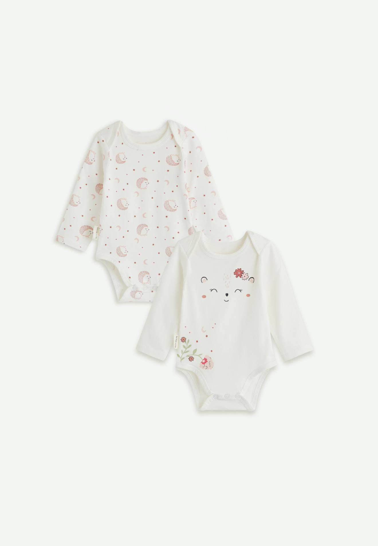 Lot De 2 Bodies Bb Manches Longues Harmony Ecru 18$