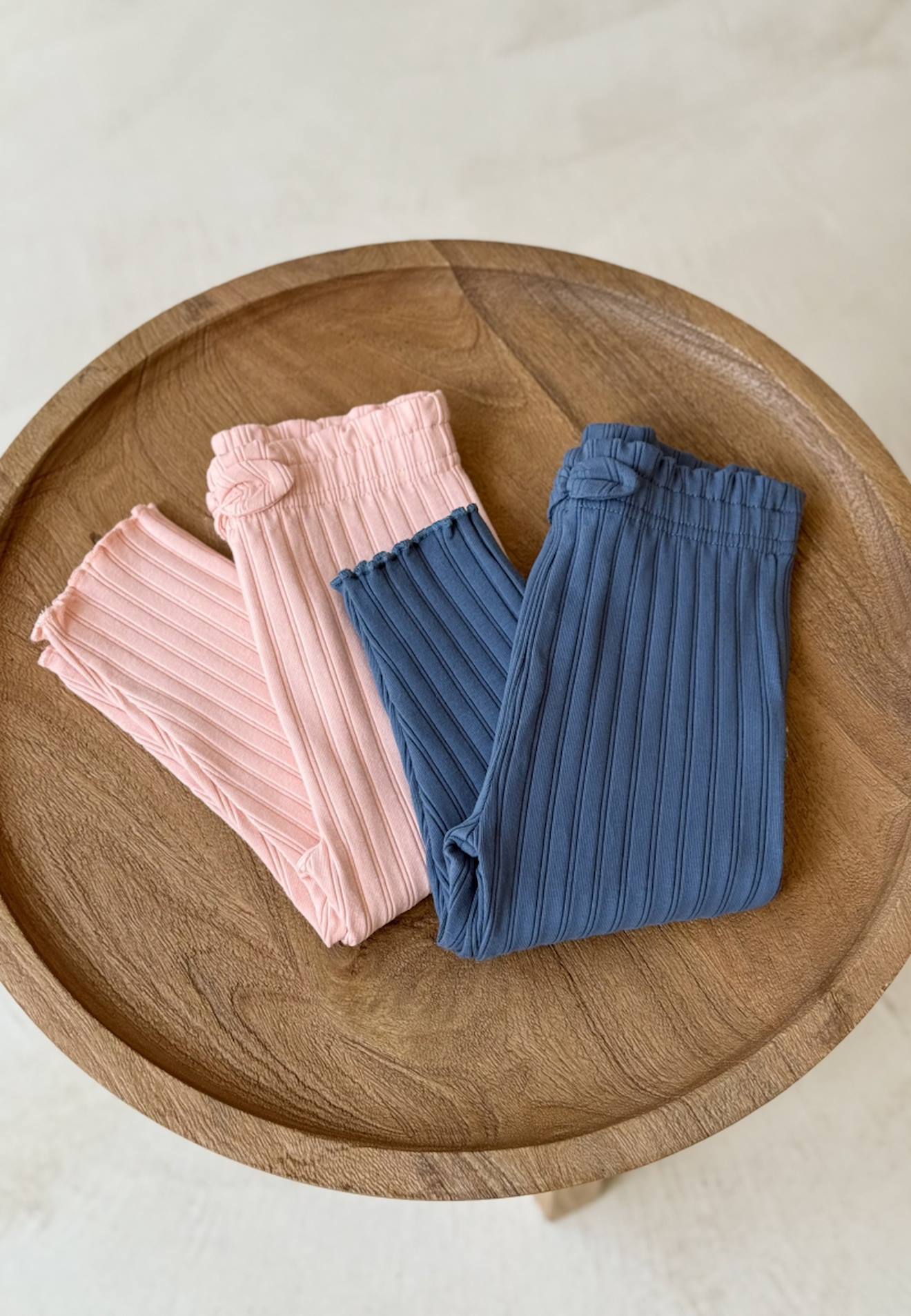 Lot De 2 Leggings Enfant Côtelés Dina Rose