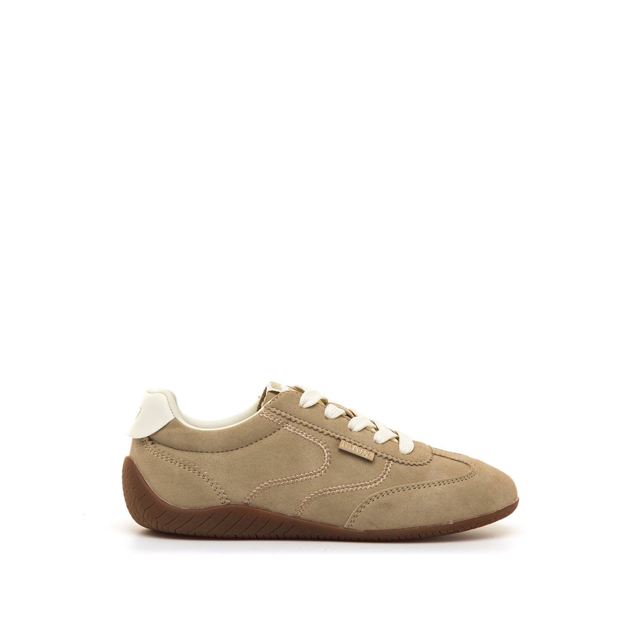 Sneakers Filles Synthétique Lacets Beige