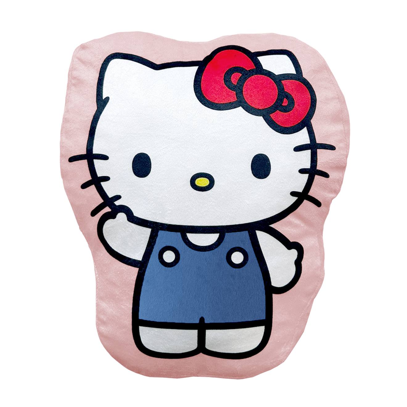 Coussin Forme Imprimé 100% Polyester, Hello Kitty Chou Rose