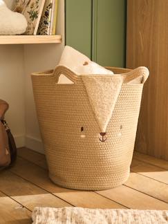 Linge de maison et décoration-Décoration-Objet déco-Panier en corde de coton écureuil