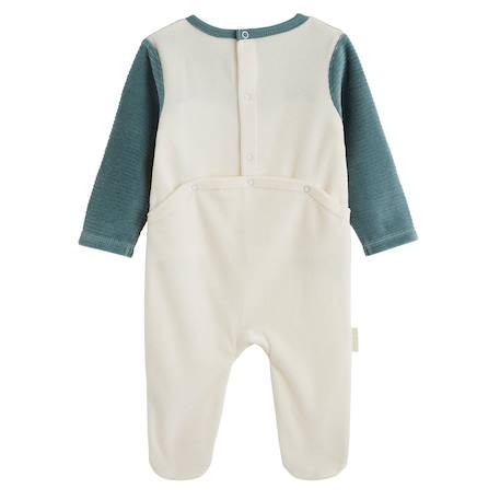 Lot de 2 pyjamas bébé en velours ginkgo Vert 6 - vertbaudet enfant 