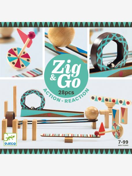 Zig & Go 28 pièces DJECO MARRON 1 - vertbaudet enfant 
