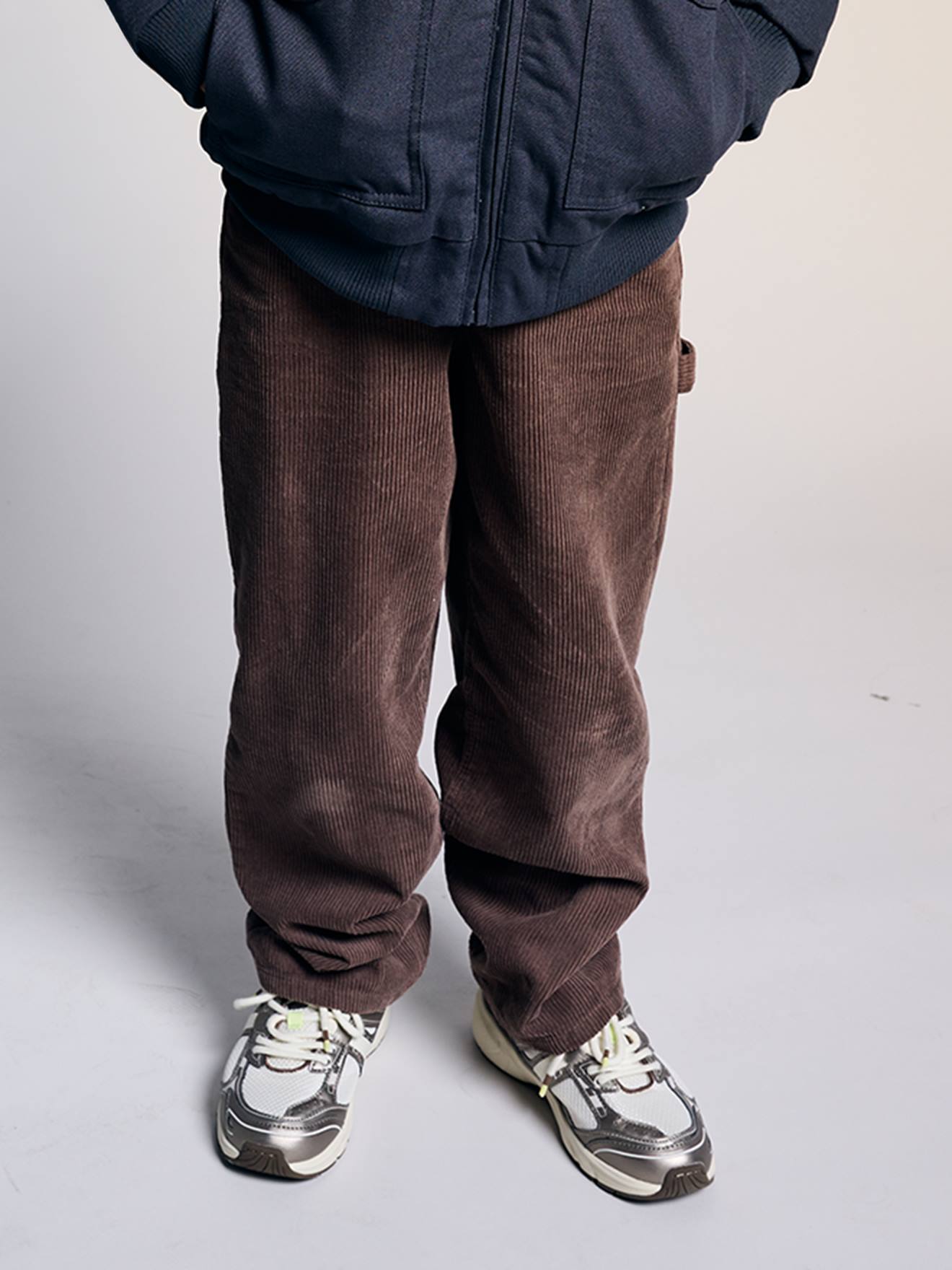 Pantalon battle garon en velours noisette 28$