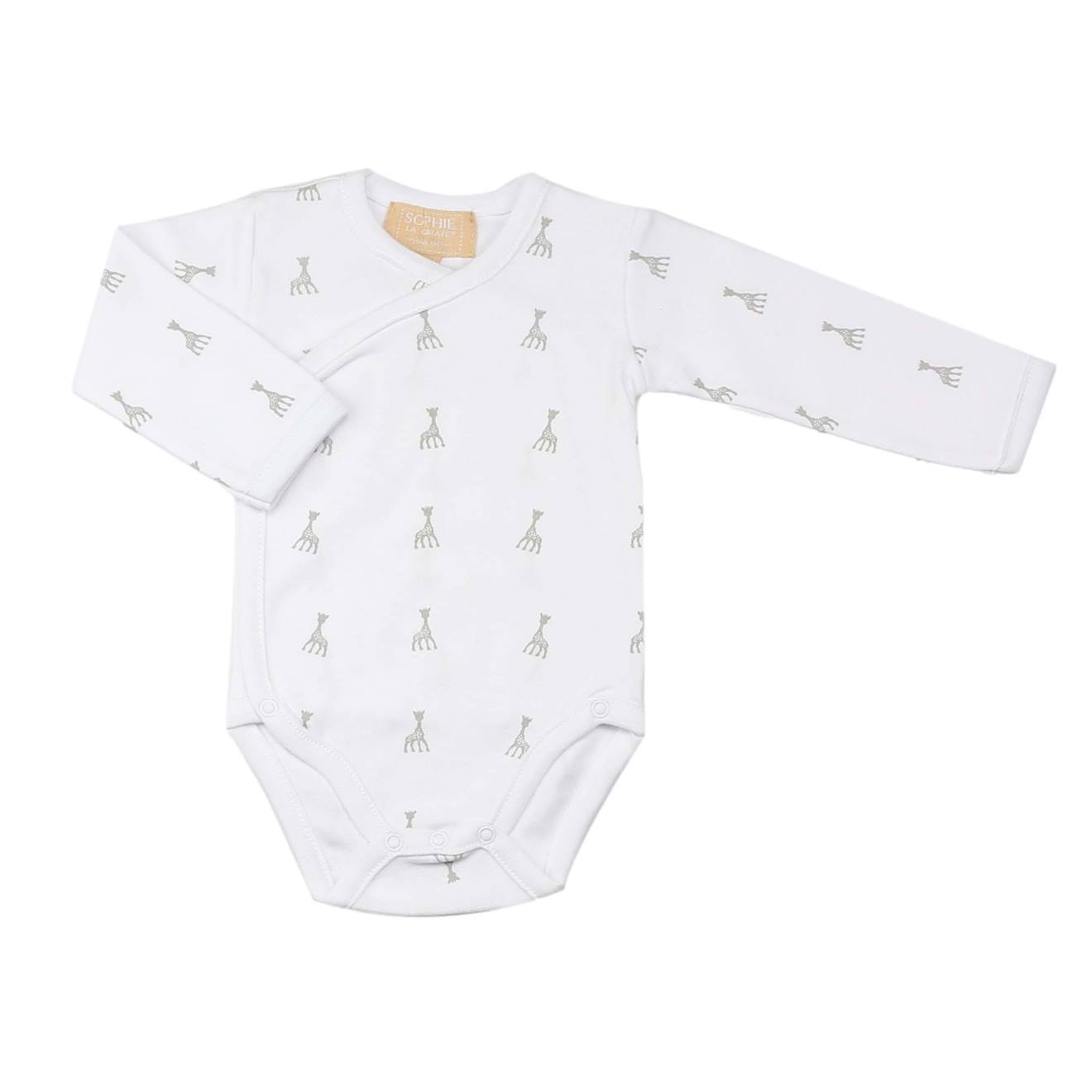 Body Bébé Ouverture Croisé Sophie La Girafe® Blanc