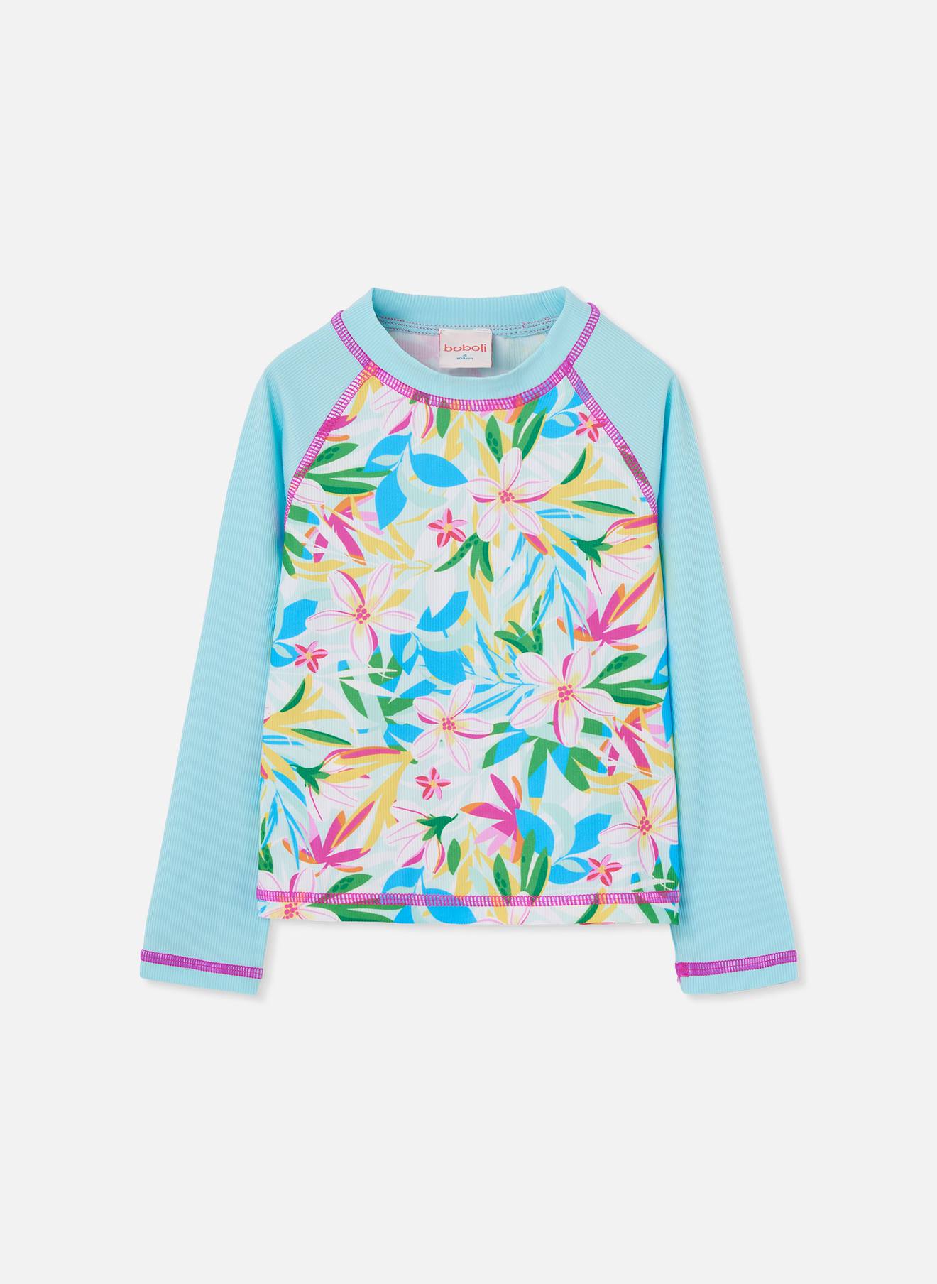 T-shirt Fille Manches Longues Imprime Multicolore 15$