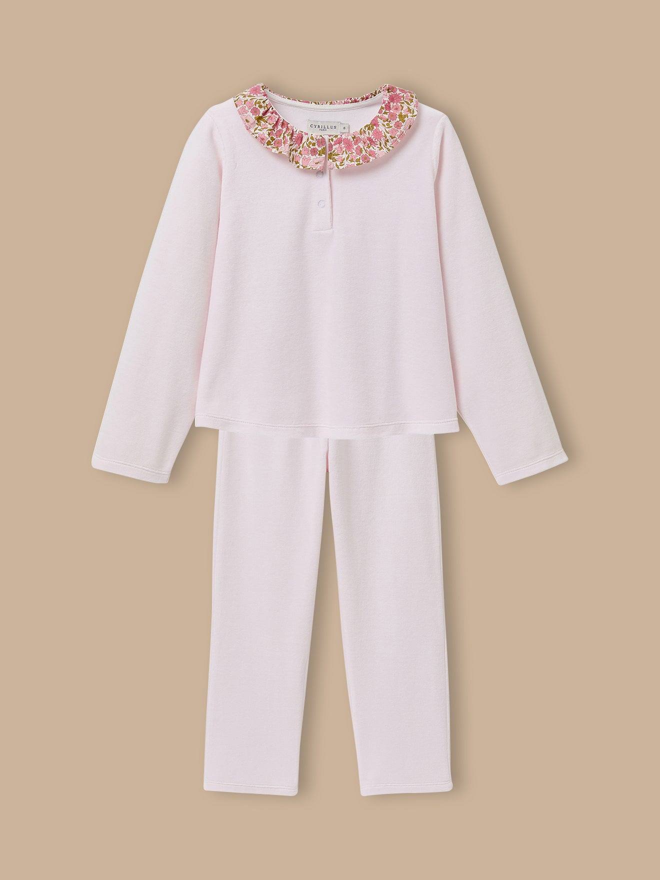 Pyjama Col Tissu Liberty Fille Liberty Poppy And Daisy 40$