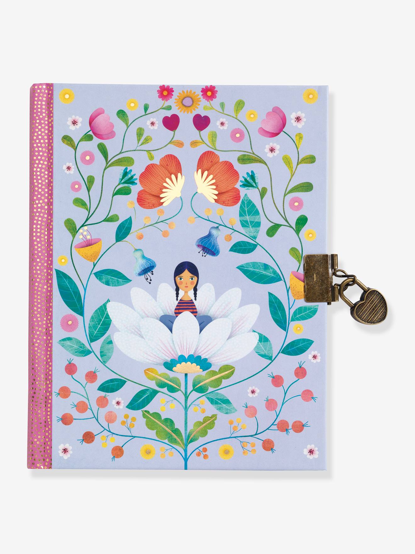 Carnet secret + feutre magique Marie DJECO violet