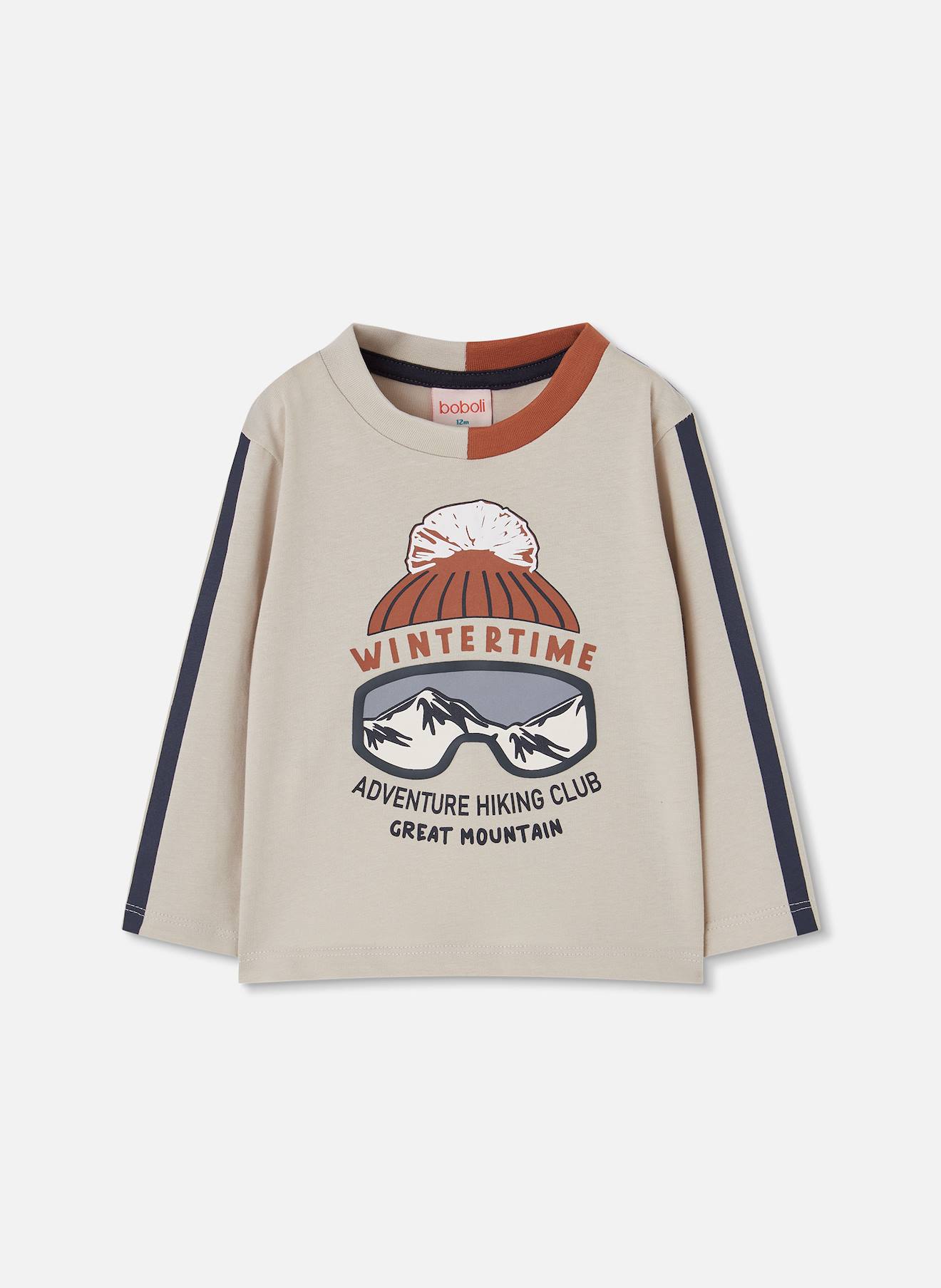 T-shirt Garon Maille Imprim Montagne Beige 20$