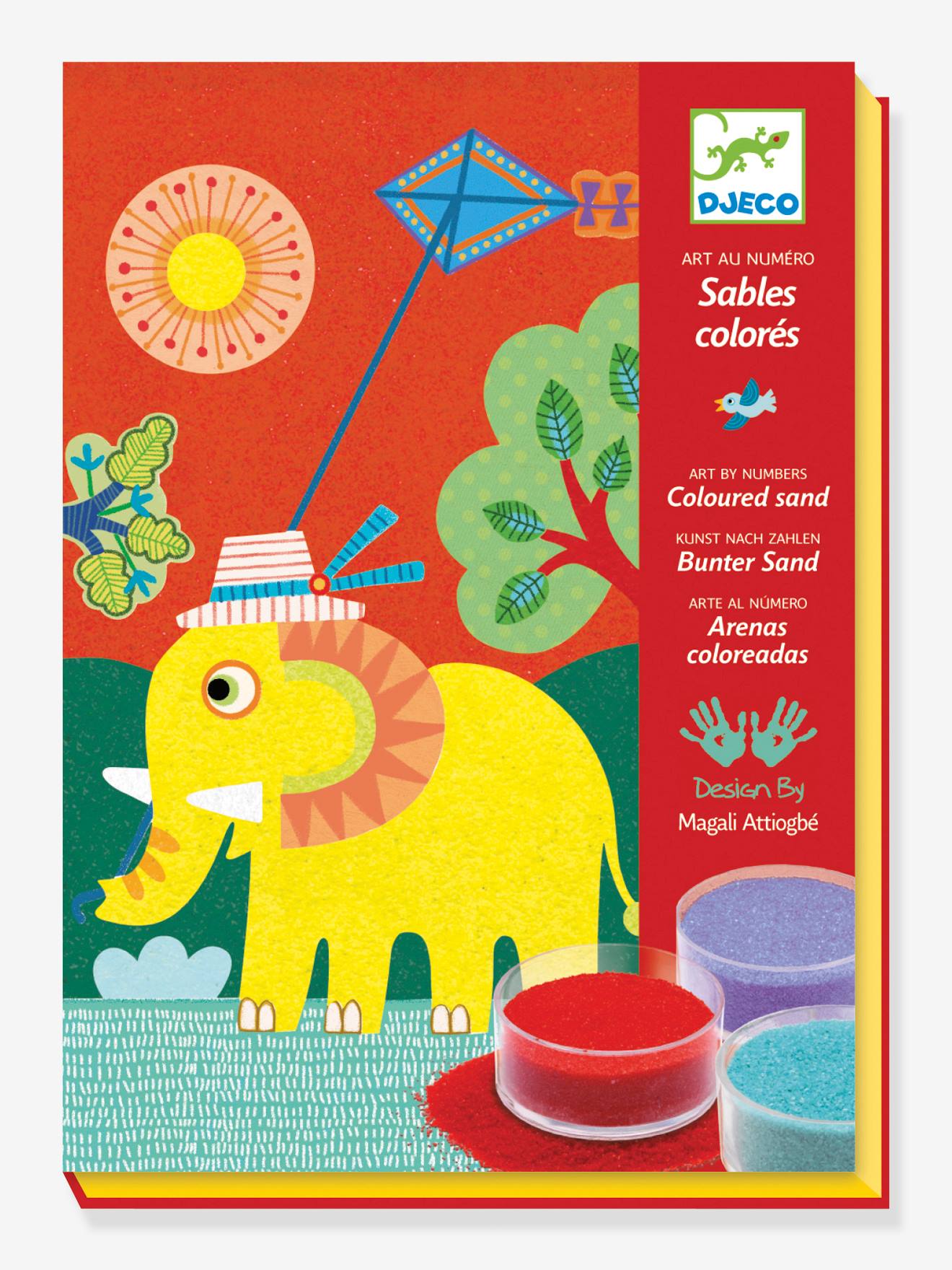 Sables colorés en plein air DJECO rouge