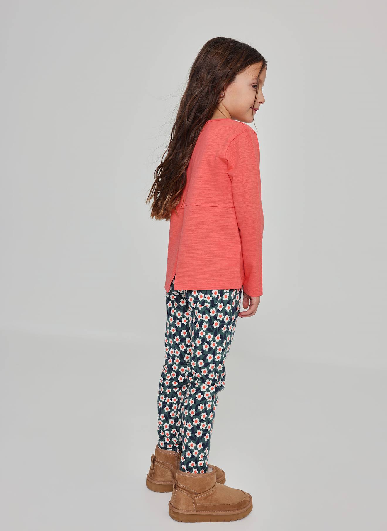 Pantalon Fille Molleton Imprim Fleurs Multicolore 28$