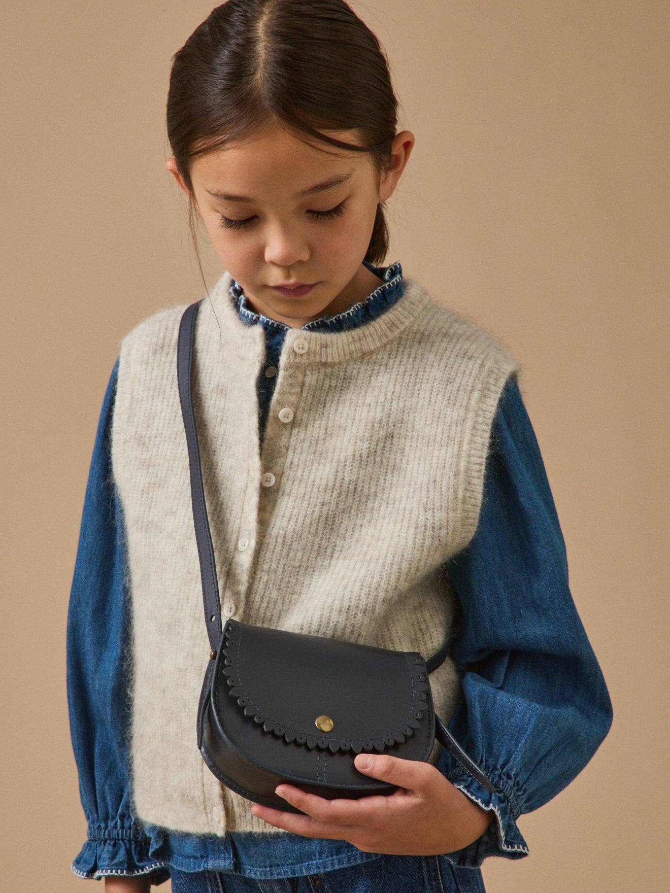 Sac cureuil En Cuir Fille Marine 55 €