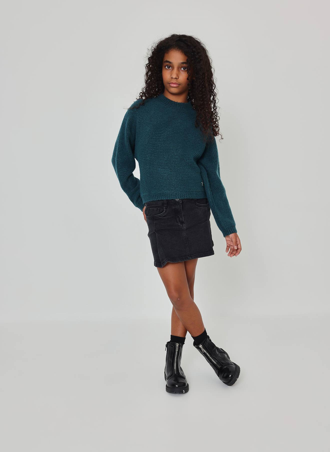 Pull Fille Avec toile Vert 43$