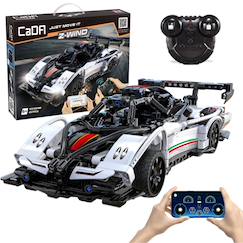 Jouet-Jeux d'imagination-Jeux de construction-Voiture de sport rc supercar 457 pièces