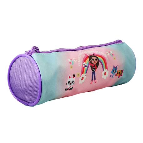Fille-Accessoires-Fourniture scolaire-Trousse ronde fille gabby's dollhouse gabby et la maison magique