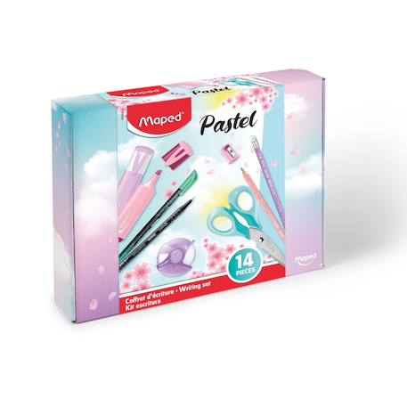 Fille-Coffret d'écriture pastel