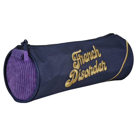 Fille-Trousse ronde fille colorblock violet