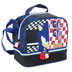 Puériculture-Repas-Vaisselle, coffret repas-Sac goûter garçon sonic classic let's go