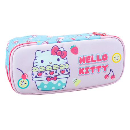 Fille-Accessoires-Fourniture scolaire-Trousse-Trousse rectangulaire fille hello kitty cupcake