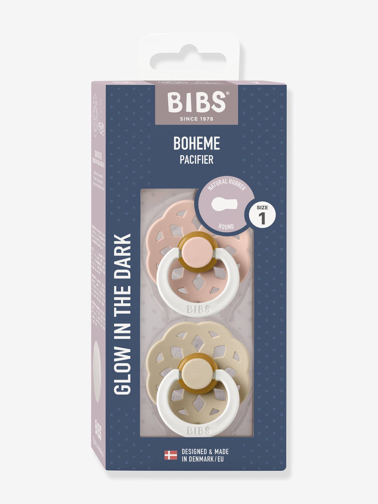 Lot 2 sucettes Boheme nuit blush (Bibs) - Couverture
