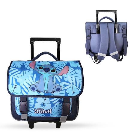Garçon-Accessoires-Cartable à roulettes 38 cm stitch – 2 compartiments – école primaire