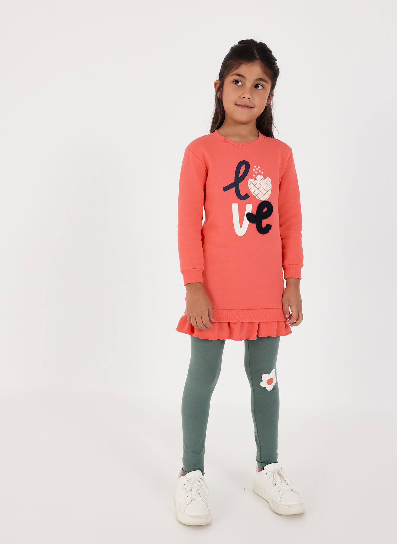 Ensemble Fille Maille Imprim Love Multicolore 40$