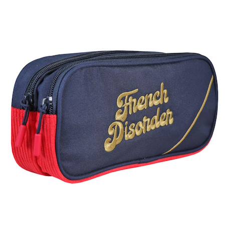 Fille-Accessoires-Fourniture scolaire-Trousse-Trousse rectangulaire mixte colorblock rouge