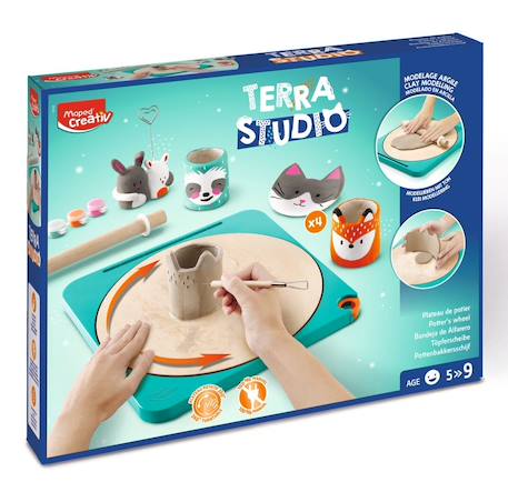 Kit atelier de poterie Multi-coloured 1 - vertbaudet enfant 