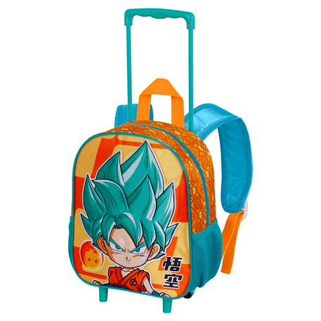Garçon-Accessoires-Cartable à roulettes garçon dragon ball z chibi