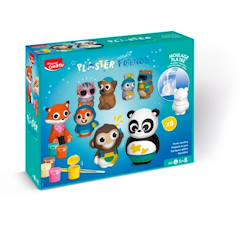 Jouet-Activités artistiques et musicales-Loisirs créatifs-Coffret plâte moulage animaux