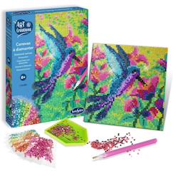 Jouet-Canevas à diamanter colibri