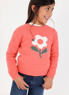 Pull fille imprimé fleur  - vertbaudet enfant