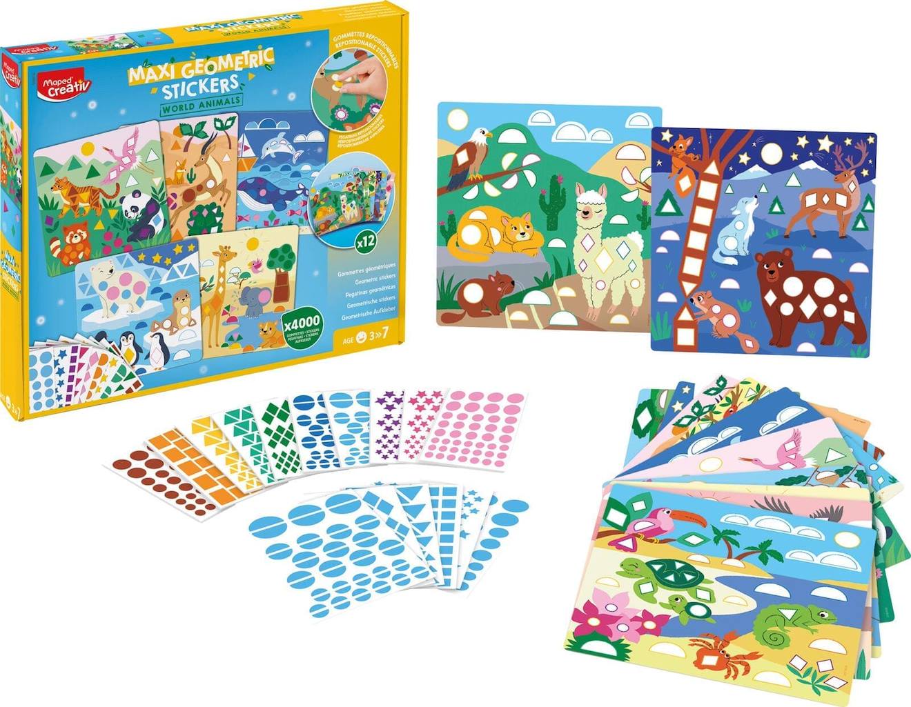 Activités De Gommettes Animaux Multi-coloured (Maped) - Image 1