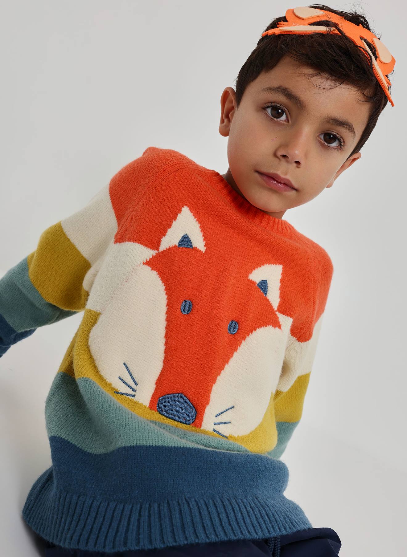 Pull Garon Imprim Renard Ray Orange 40 €