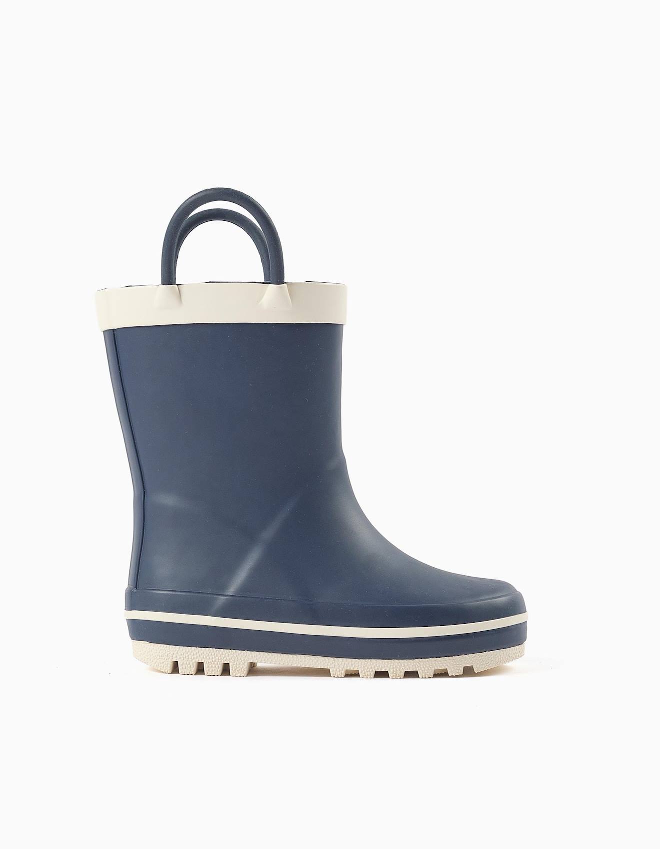 Bottes De Pluie En Caoutchouc Avec Anses Bleu